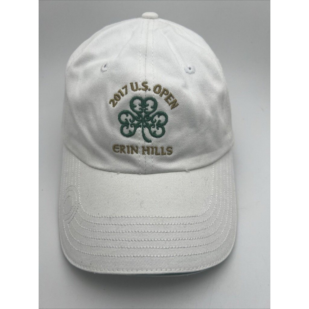 Us Open Championship 2017 Golf Adjustable Cap Hat Erin Hills White Clover Gr58